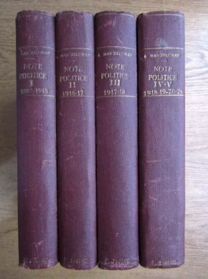 Alexandru Marghiloman - Note politice (5 volume, editia princeps, 1927)