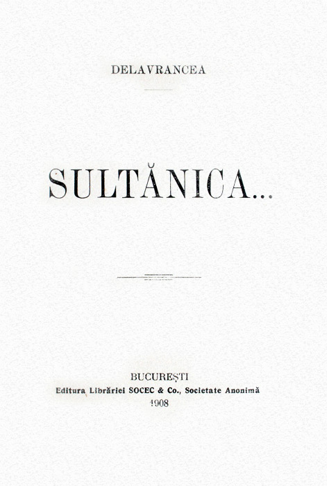 Sultanica (editia definitiva