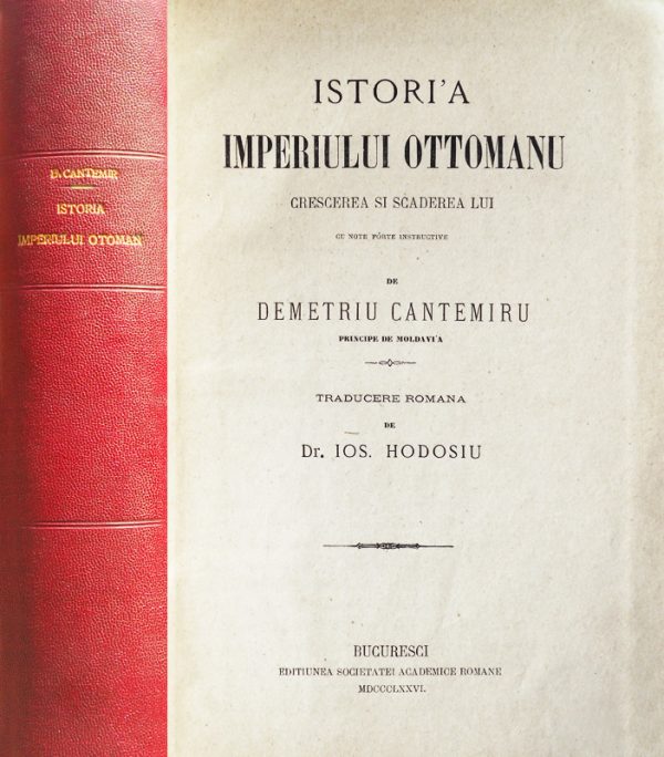 Istoria imperiului otoman (editia princeps