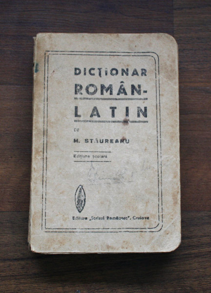 Dictionar Roman-Latin - M. Staureanu
